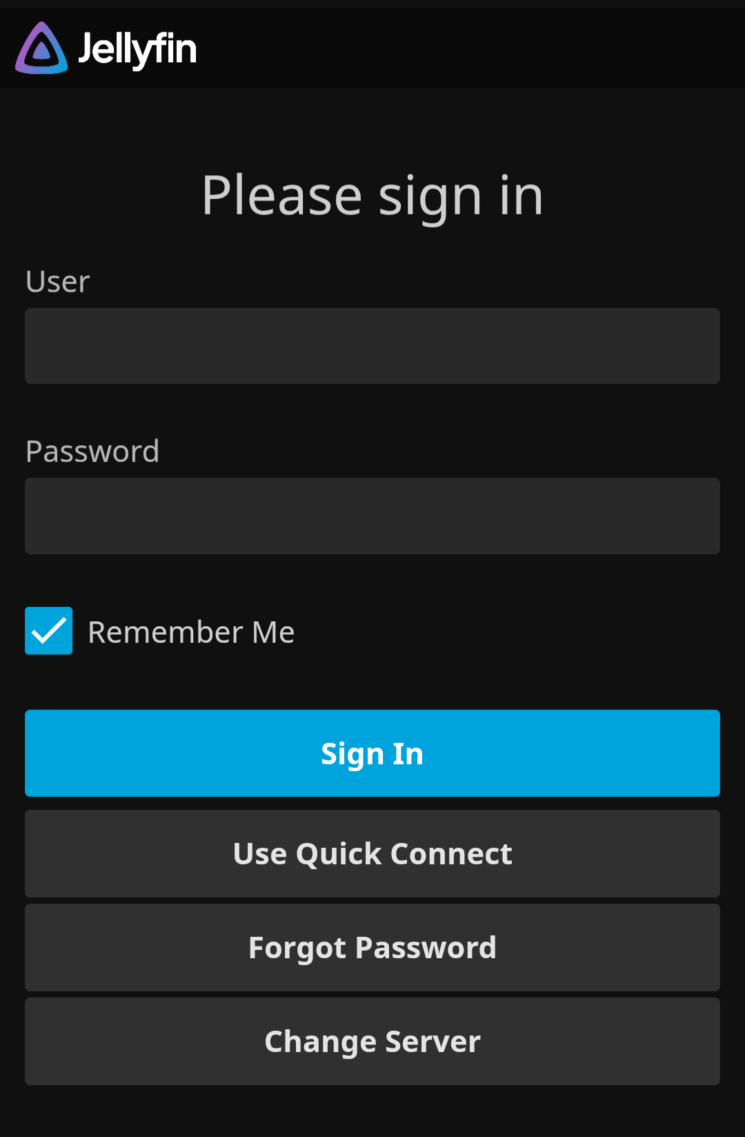 Login Screen